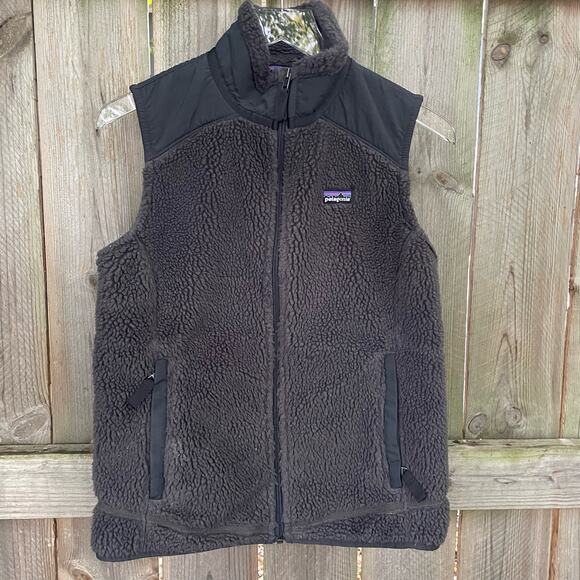 Patagonia Vest Synchilla Full Zip Warm Fleece Mock Neck Gray Medium Womens - Picture 1 of 7